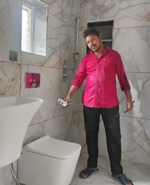 Complete Bathroom Fitting completed by Plumber in Hyderabad
